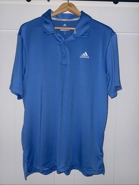 adidas Royal Blue Men's Athletic Polo